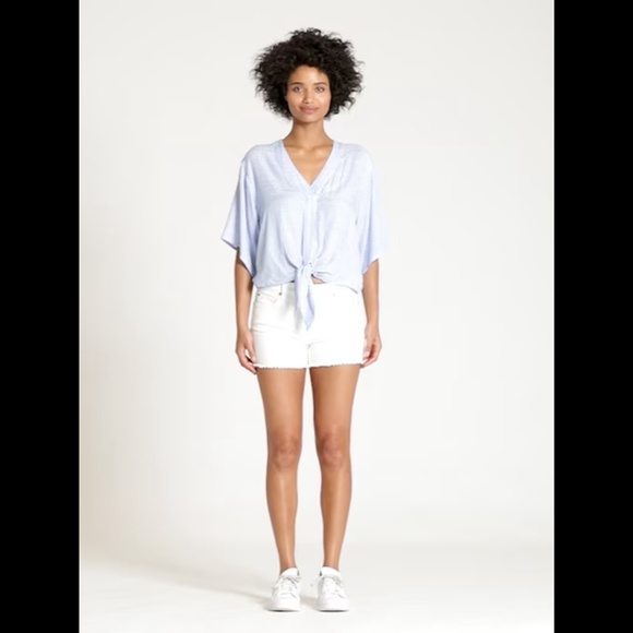 GAP Kimono Short Sleeve Tie-front Top - Picture 5 of 16